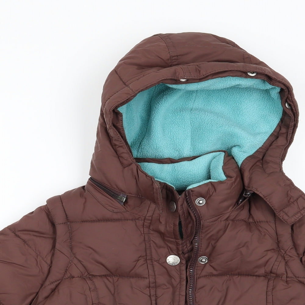 Mini Boden Boys Brown   Anorak Coat Size 3 Years   - Fleece Lined