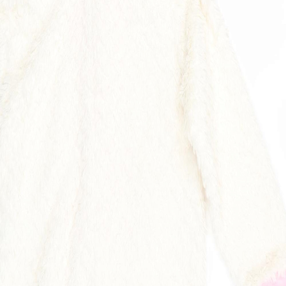 Mothercare Girls Ivory Animal Print Polyester  One Piece Size 6-7 Years   - unicorn all in one