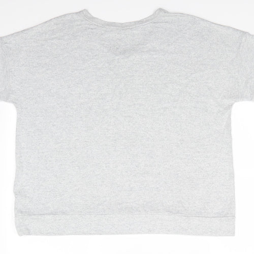 Marks and Spencer Womens Grey Solid Viscose  Pyjama Top Size 18   - Pale Grey Mix