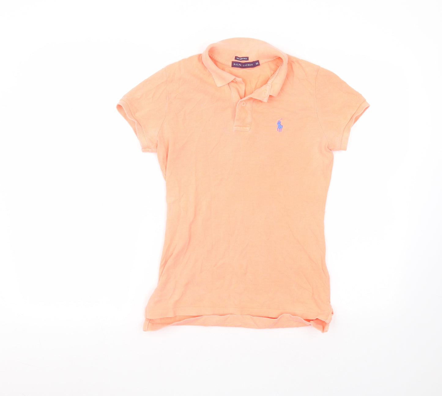 Polo Ralph Lauren Mens Orange  Cotton  Polo Size XS Collared