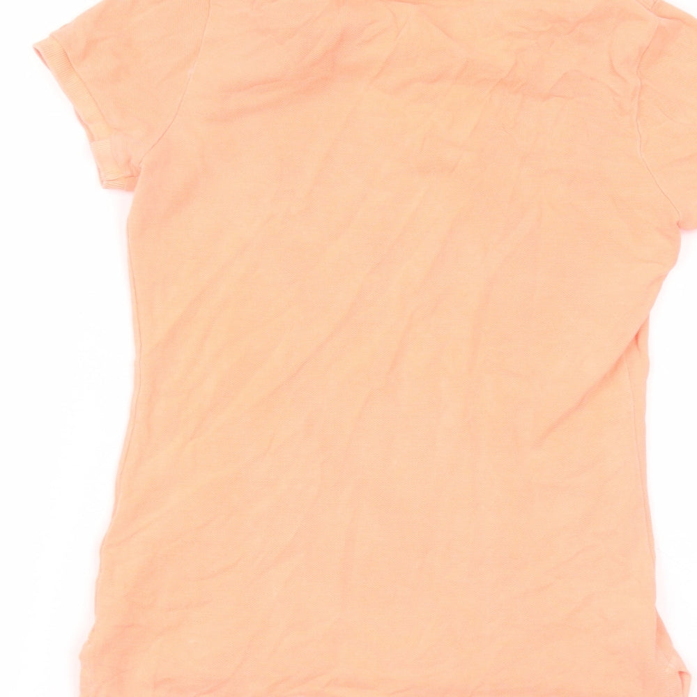 Polo Ralph Lauren Mens Orange  Cotton  Polo Size XS Collared
