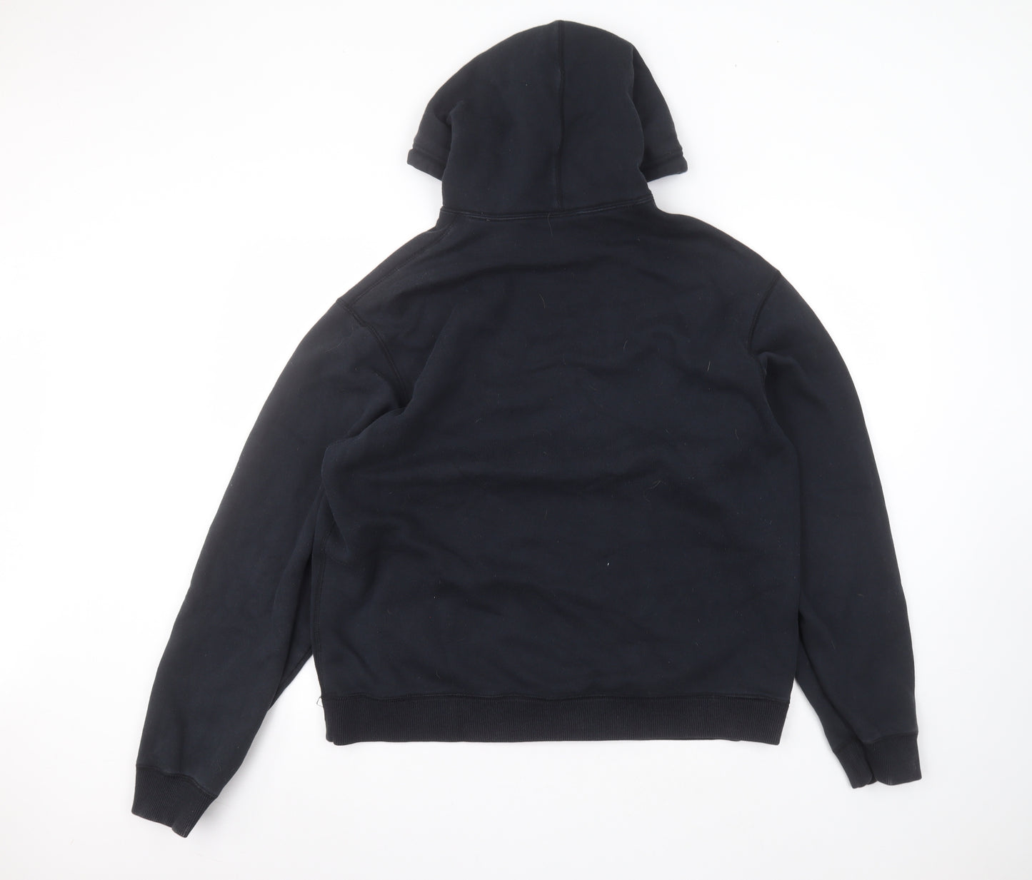 Nike Mens Blue  Cotton Pullover Hoodie Size L