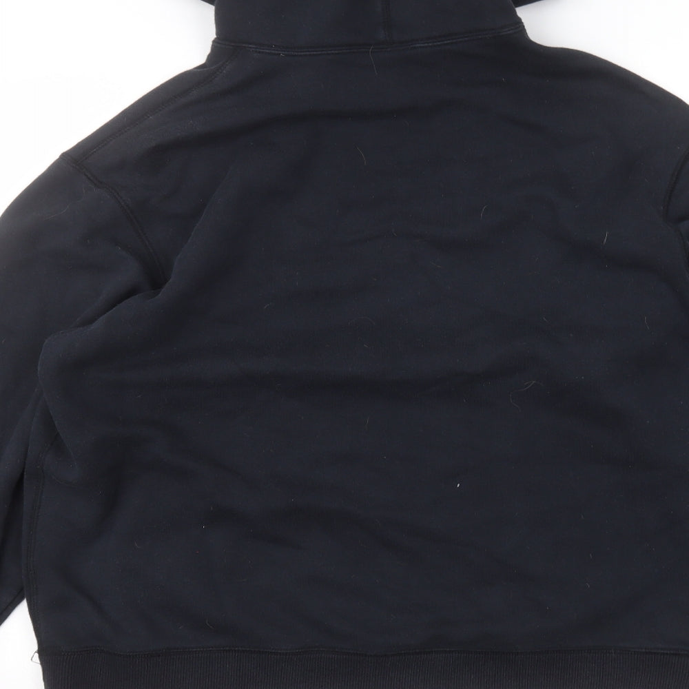 Nike Mens Blue  Cotton Pullover Hoodie Size L