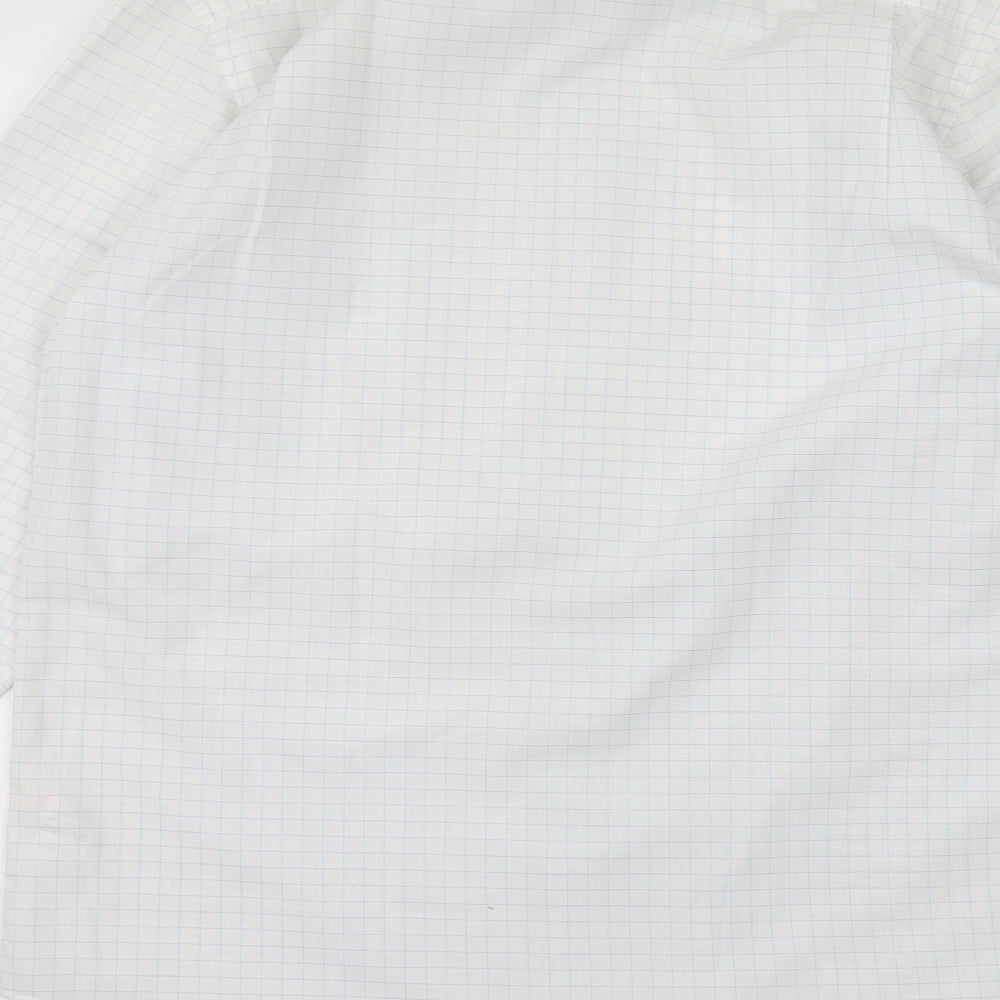 Preworn Mens White  Cotton  Dress Shirt Size 14.5 Collared