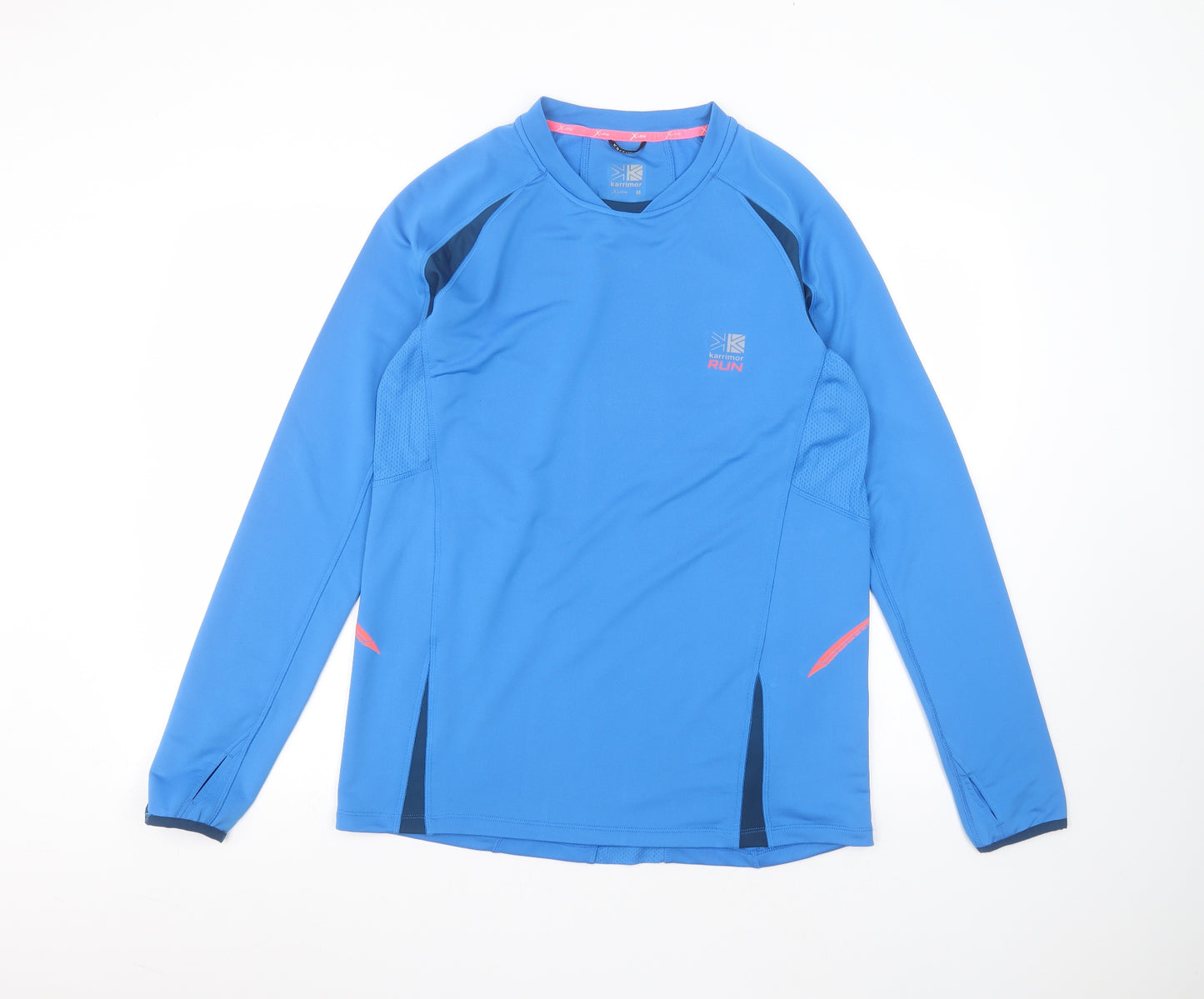Karrimor Mens Blue  Polyester  T-Shirt Size M Round Neck