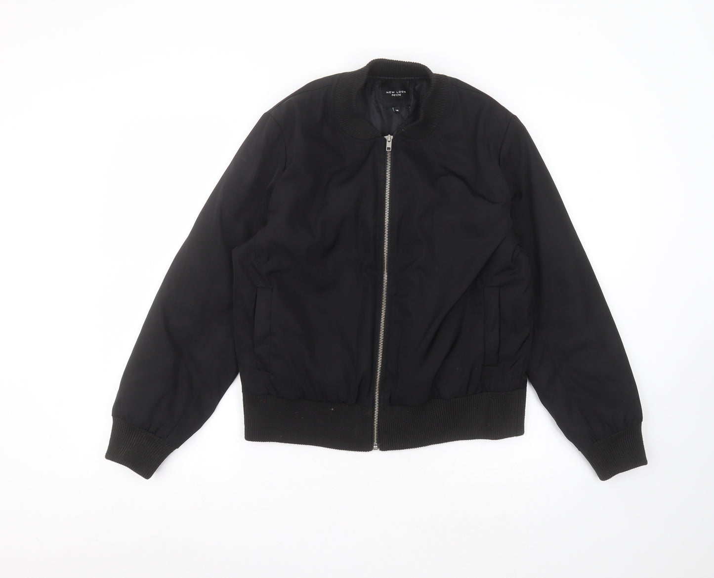 New Look Womens Black   Bomber Jacket Coat Size 14