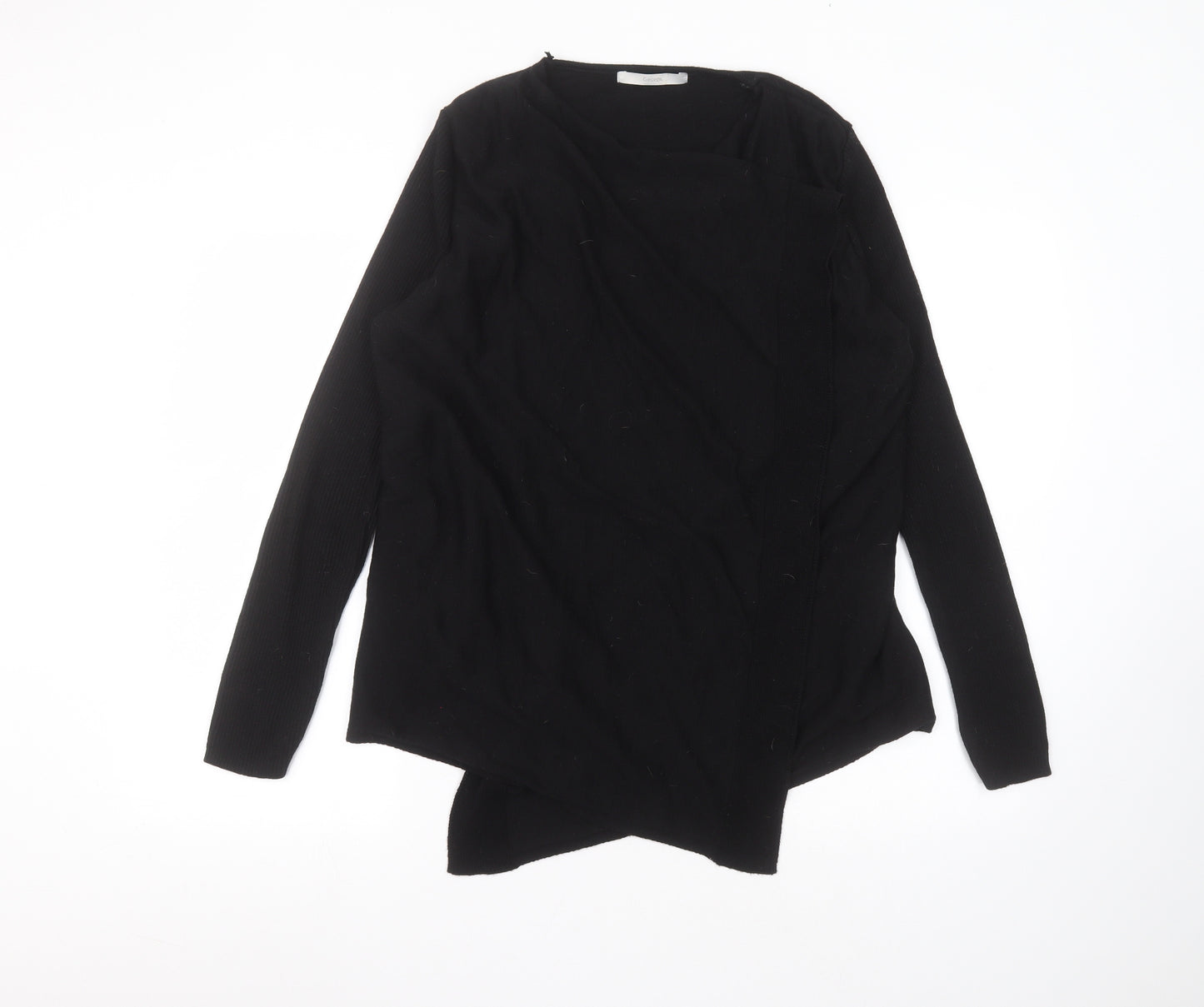 George Womens Black Round Neck  Viscose Cardigan Jumper Size 16