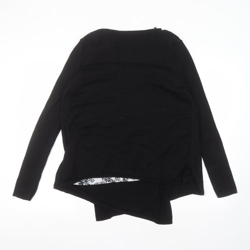 George Womens Black Round Neck  Viscose Cardigan Jumper Size 16