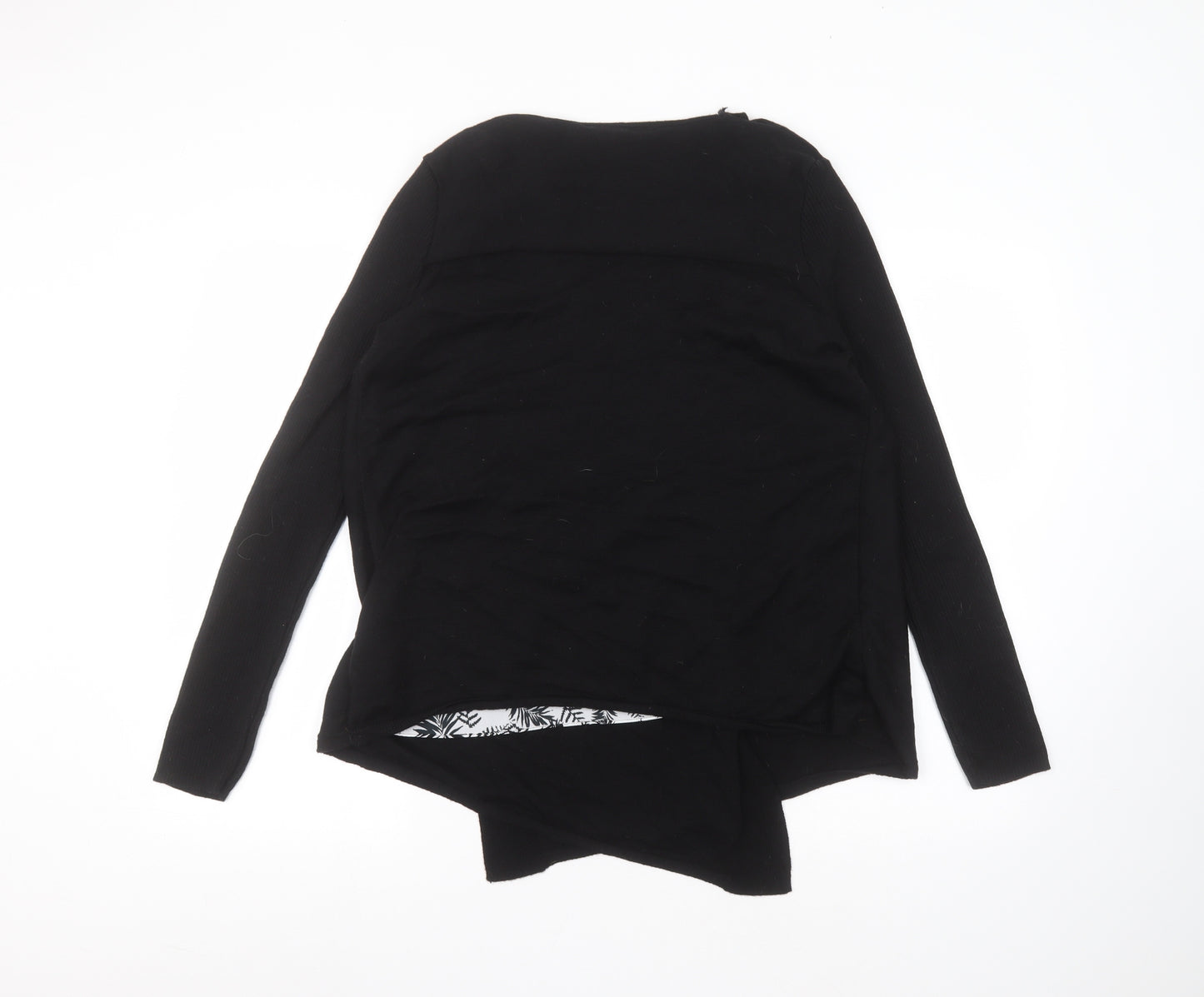 George Womens Black Round Neck  Viscose Cardigan Jumper Size 16