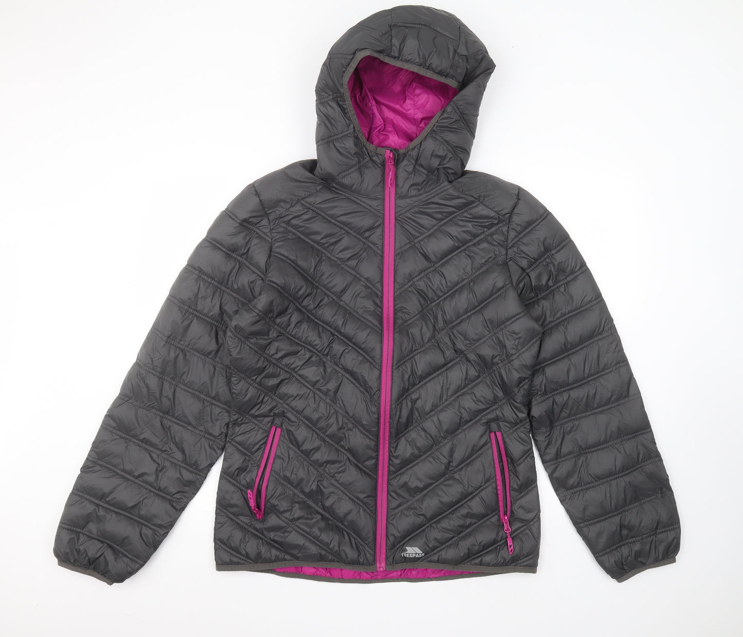 Trespass Womens Grey   Puffer Jacket Coat Size XL
