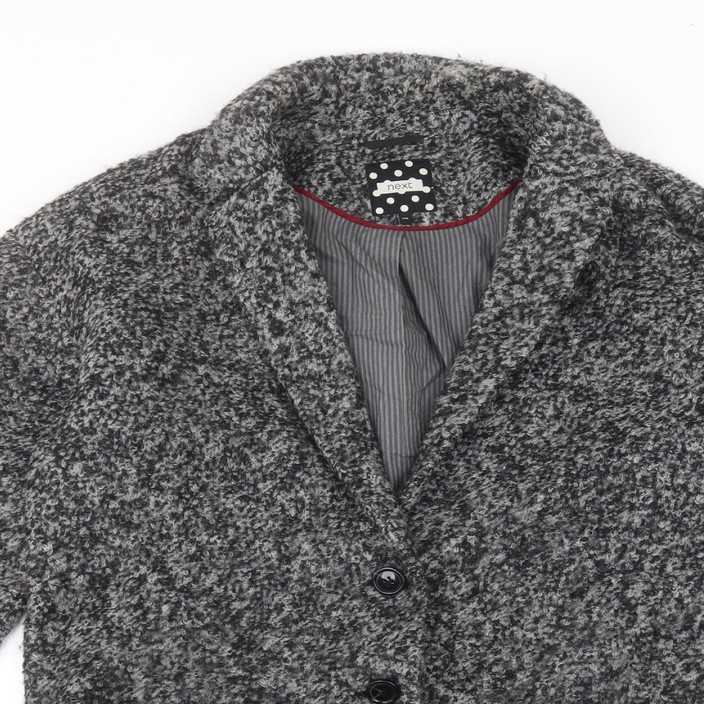 NEXT Womens Grey   Overcoat Coat Size 14