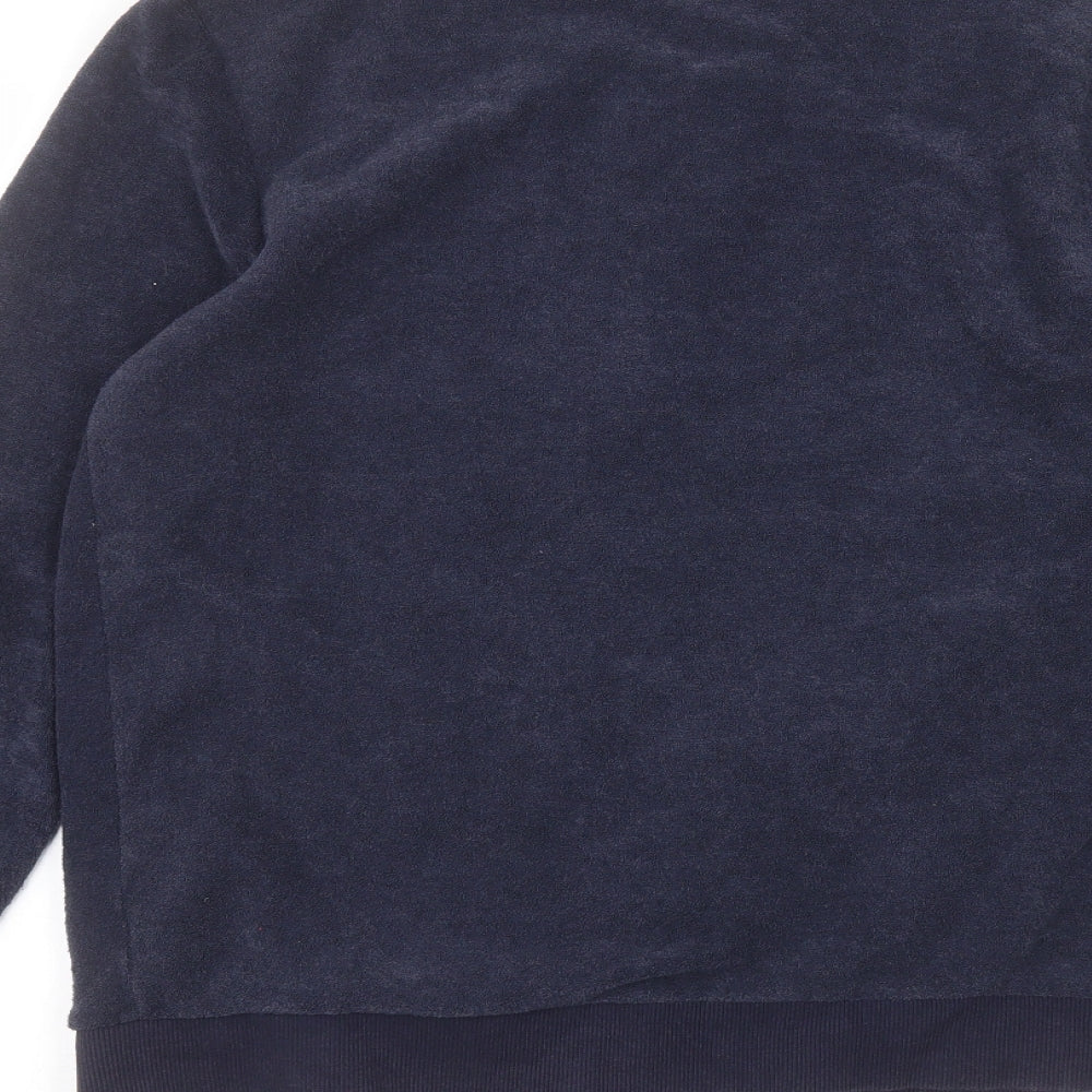 ASOS Womens Blue Round Neck  Polyester Full Zip Jumper Size M