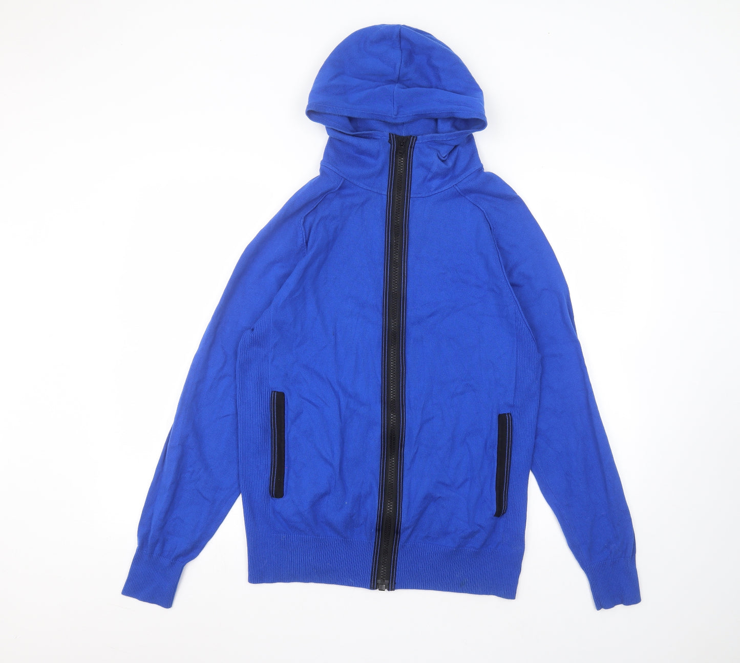 NEXT Mens Blue  Cotton Full Zip Hoodie Size M
