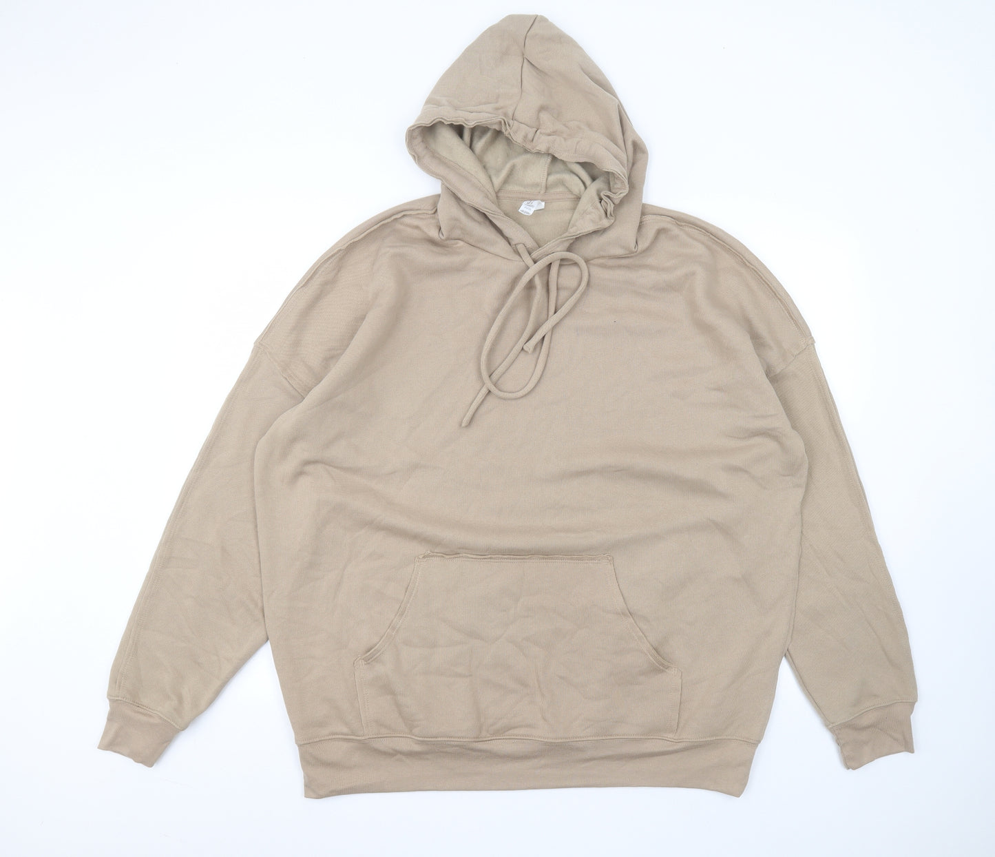 belle + cavas Womens Brown  Cotton Pullover Hoodie Size L