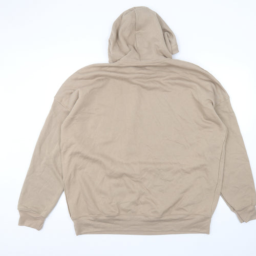 belle + cavas Womens Brown  Cotton Pullover Hoodie Size L
