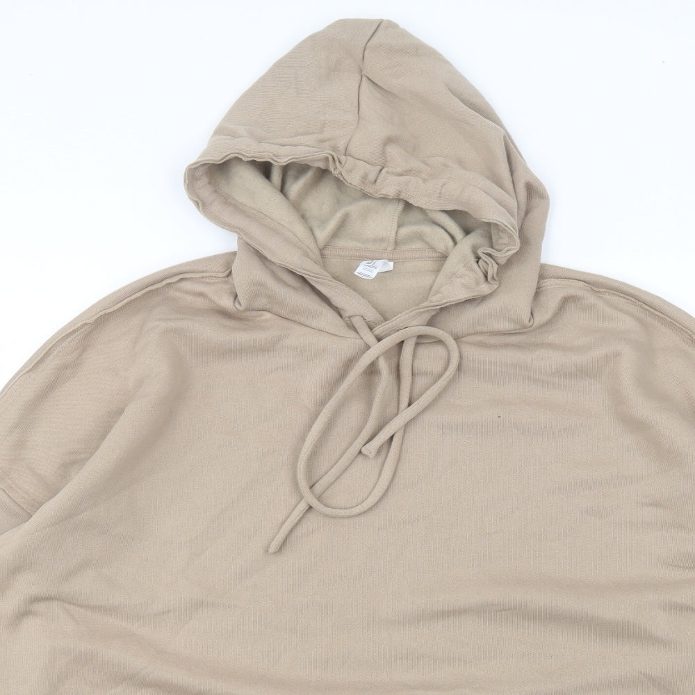 belle + cavas Womens Brown  Cotton Pullover Hoodie Size L