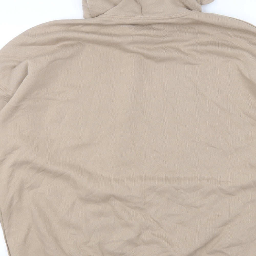 belle + cavas Womens Brown  Cotton Pullover Hoodie Size L