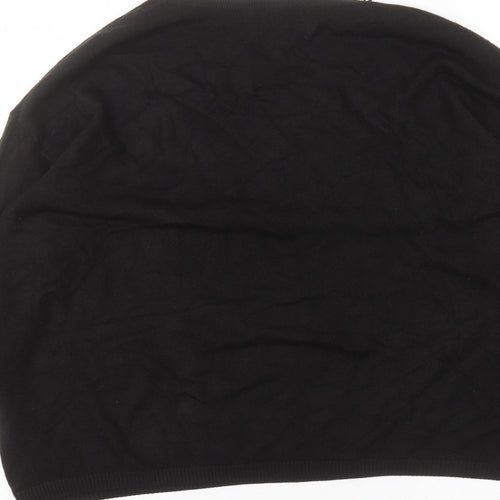 Very Womens Black  Acrylic Basic T-Shirt Size 16 Round Neck