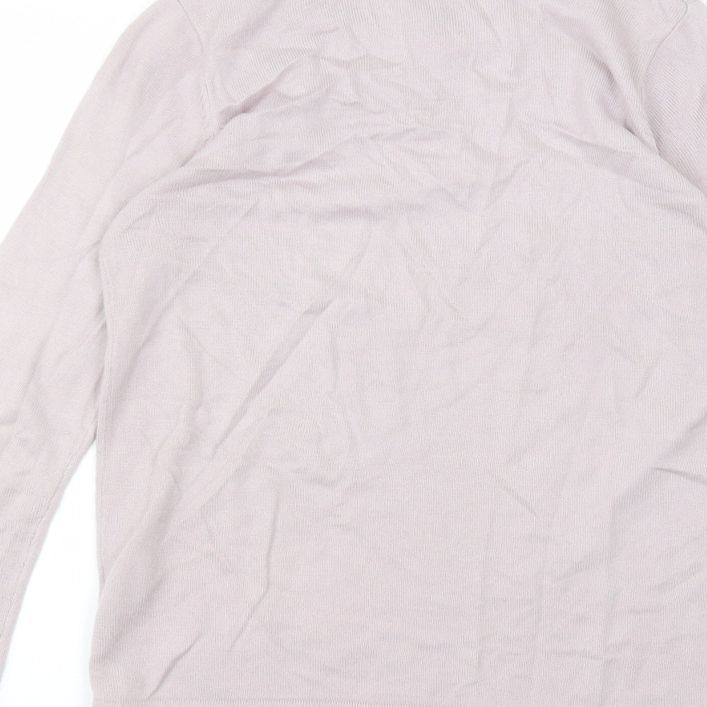 fay louise Womens Pink  Acrylic Basic T-Shirt Size S Round Neck