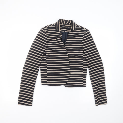 Dorothy Perkins Womens Beige Striped  Jacket  Size 6