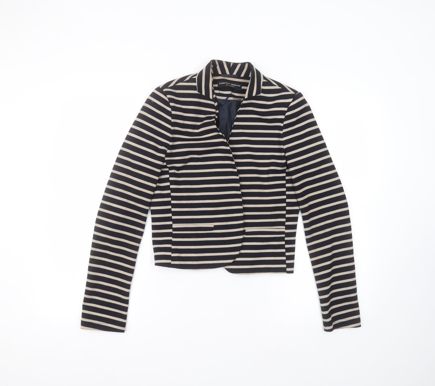 Dorothy Perkins Womens Beige Striped  Jacket  Size 6