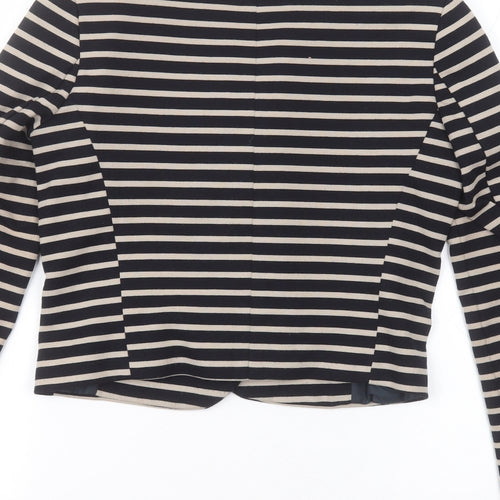 Dorothy Perkins Womens Beige Striped  Jacket  Size 6