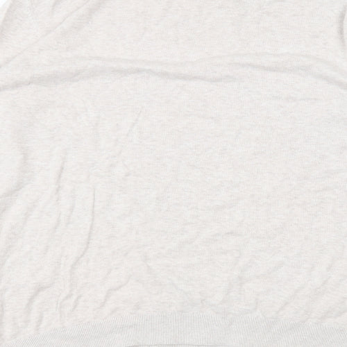 George Womens Beige  Cotton Basic T-Shirt Size 3XL Round Neck