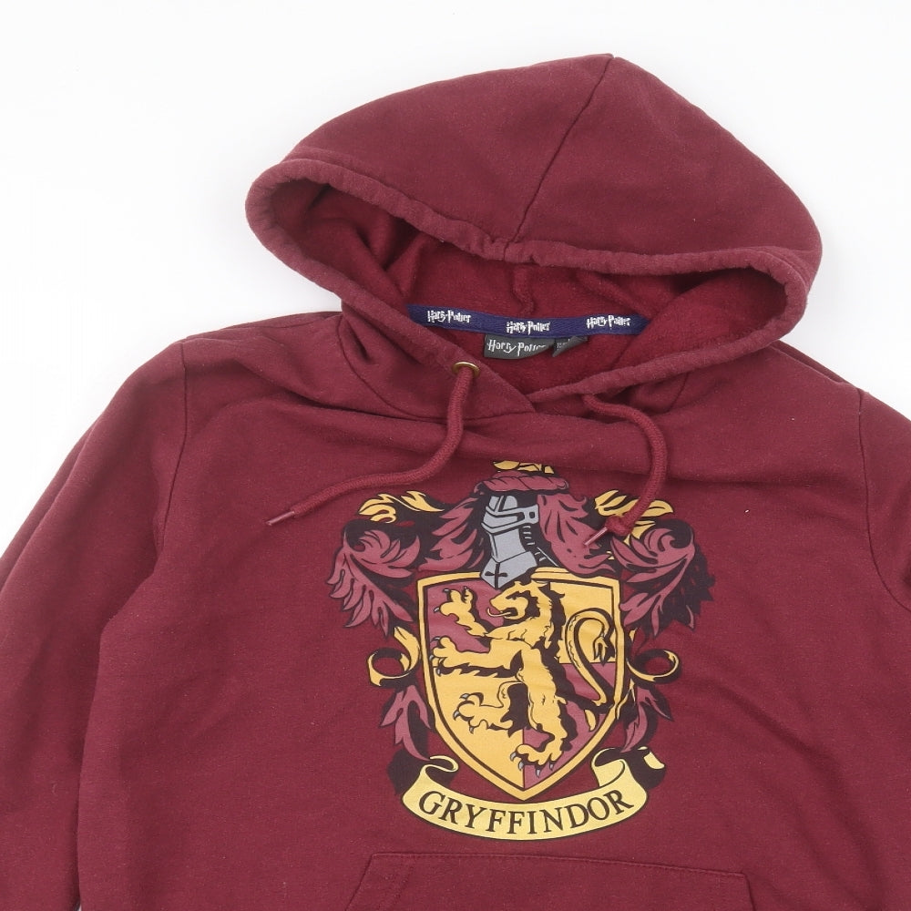 Primark Womens Red  Polyester Pullover Hoodie Size M   - harry potter