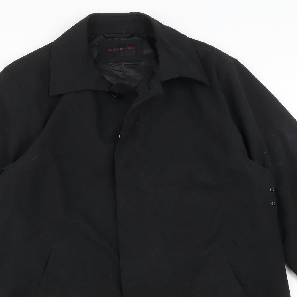BUTLER & WEBB Womens Black   Trench Coat Coat Size S