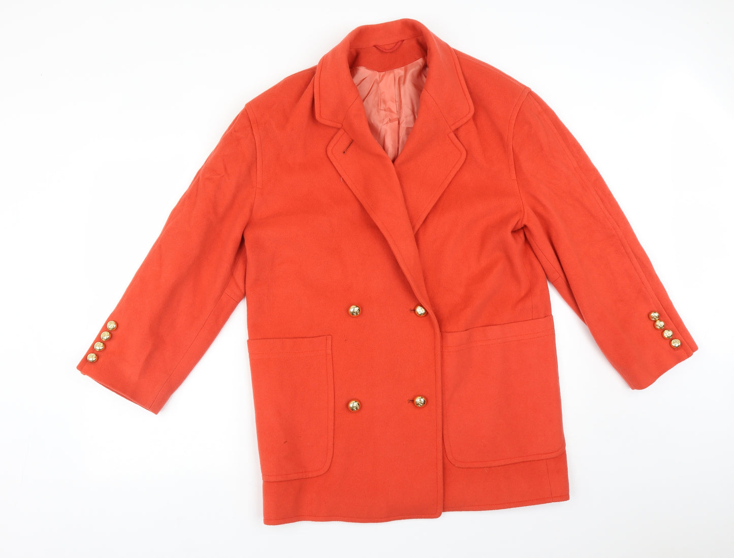 Austin Reed Womens Orange   Trench Coat Coat Size 10