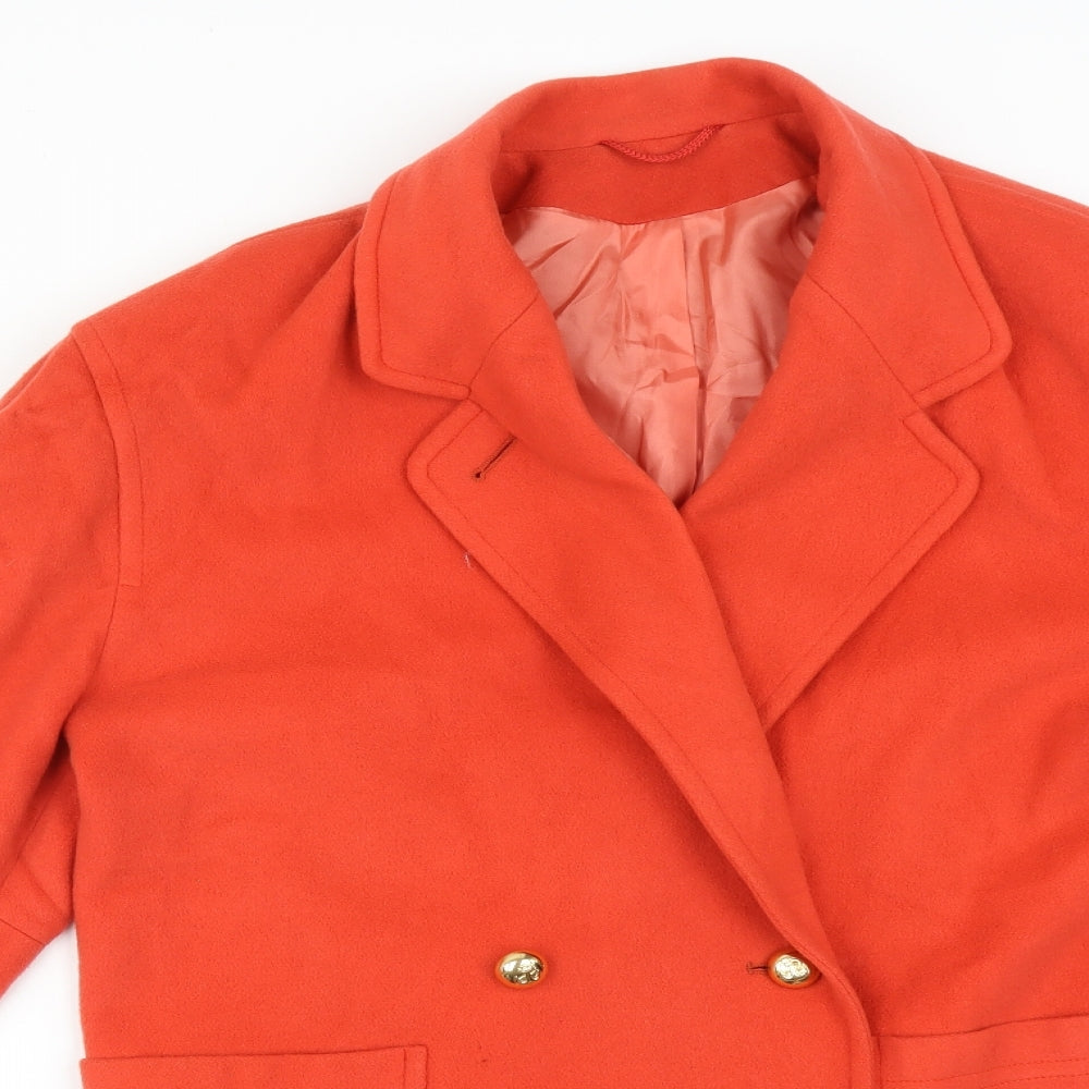 Austin Reed Womens Orange   Trench Coat Coat Size 10