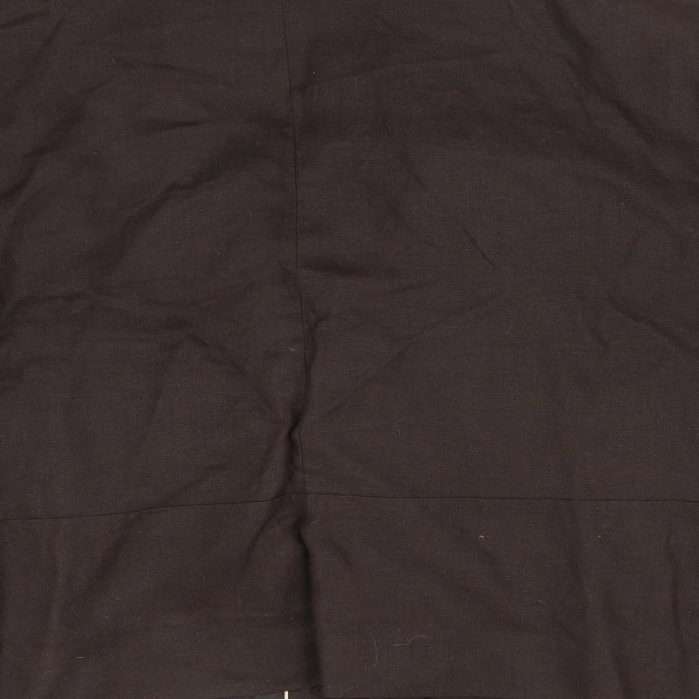 Debenhams Womens Brown  Linen Jacket Suit Jacket Size 22