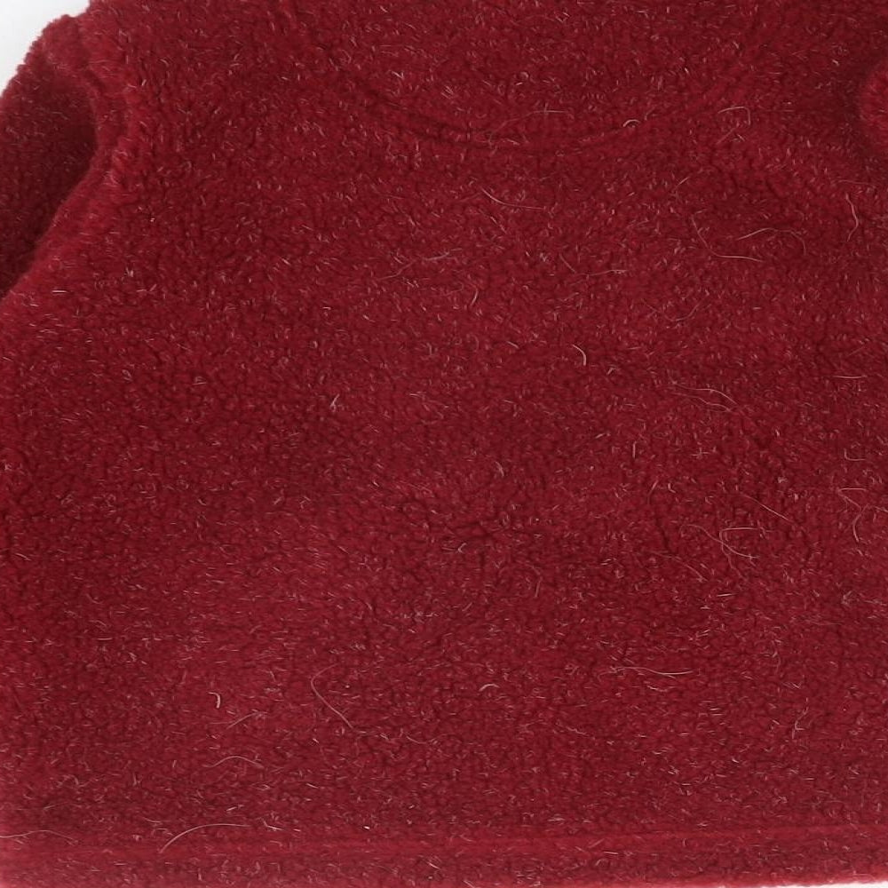 Red Herring Boys Red High Neck  Acrylic Pullover Jumper Size 2-3 Years