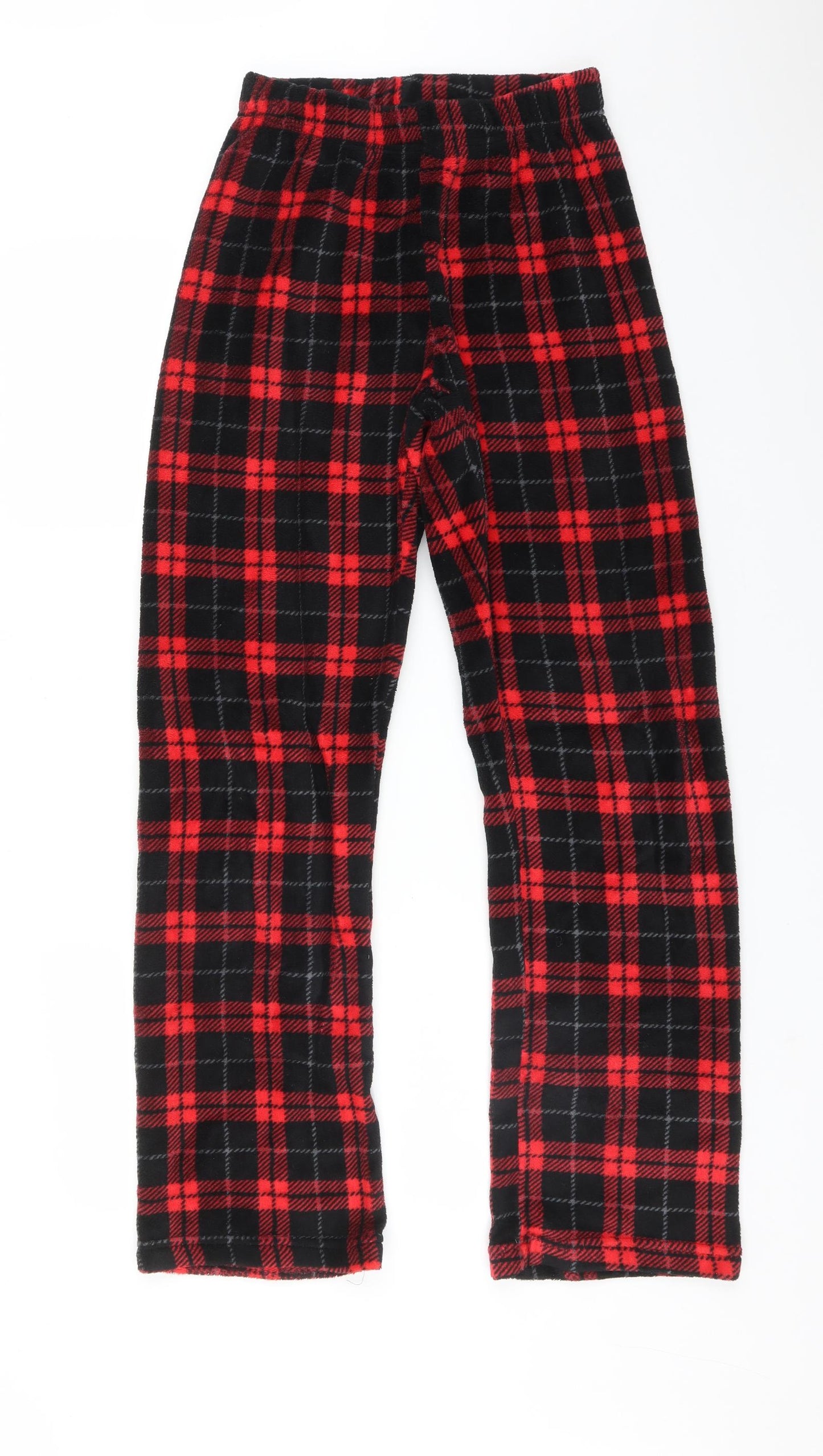Preworn Mens Multicoloured Check Polyester  Pyjama Pants Size S