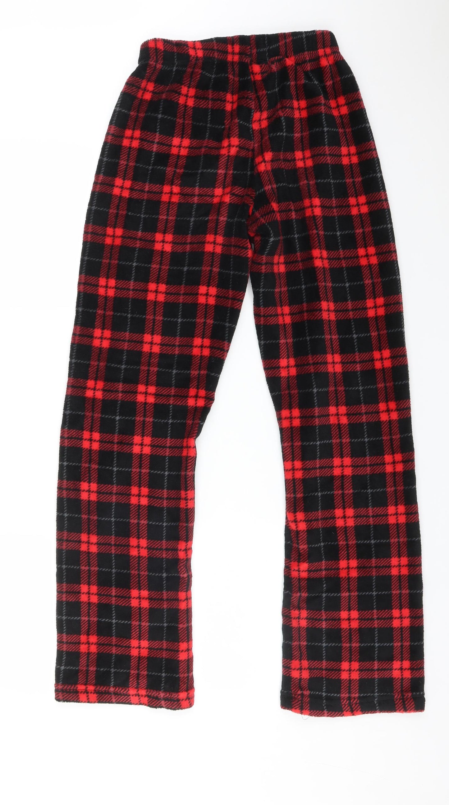Preworn Mens Multicoloured Check Polyester  Pyjama Pants Size S