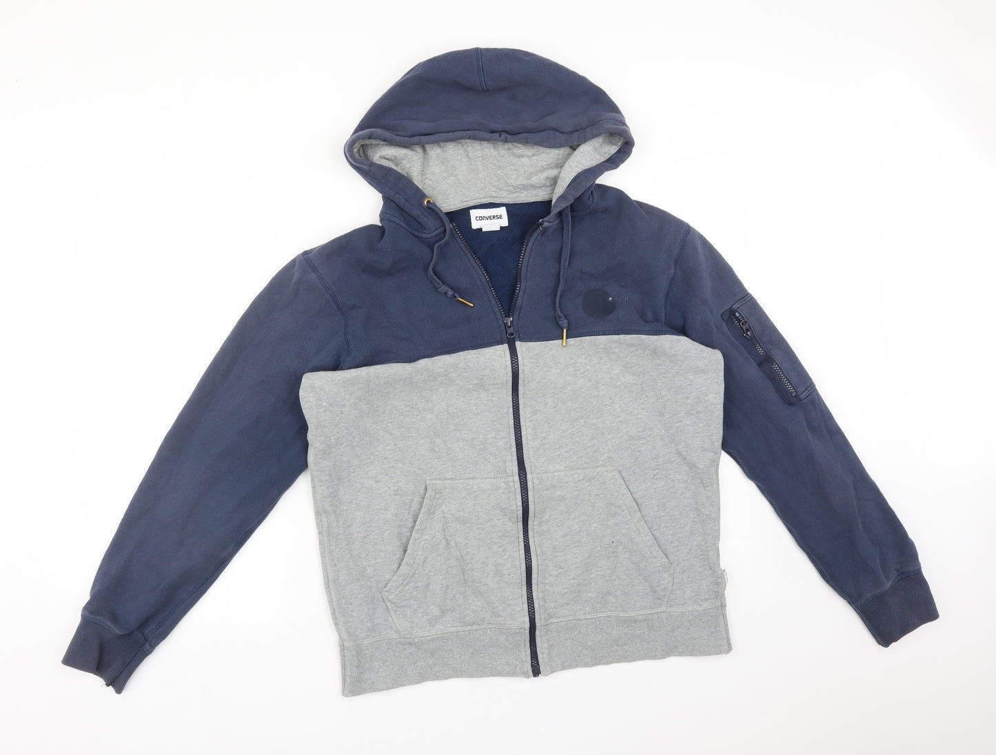 Converse Mens Multicoloured  Cotton Full Zip Hoodie Size M