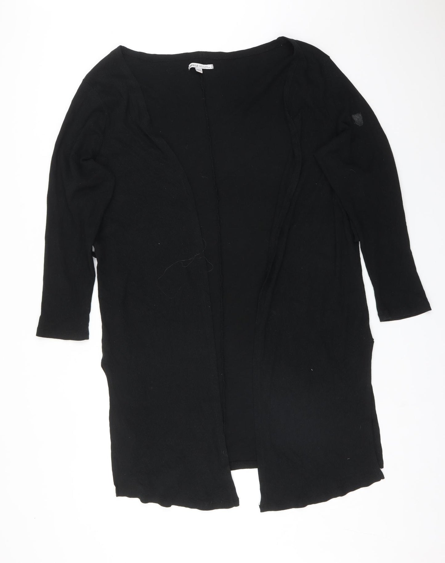 CAPSULE Womens Black   Cotton Cardigan Jumper Size 22
