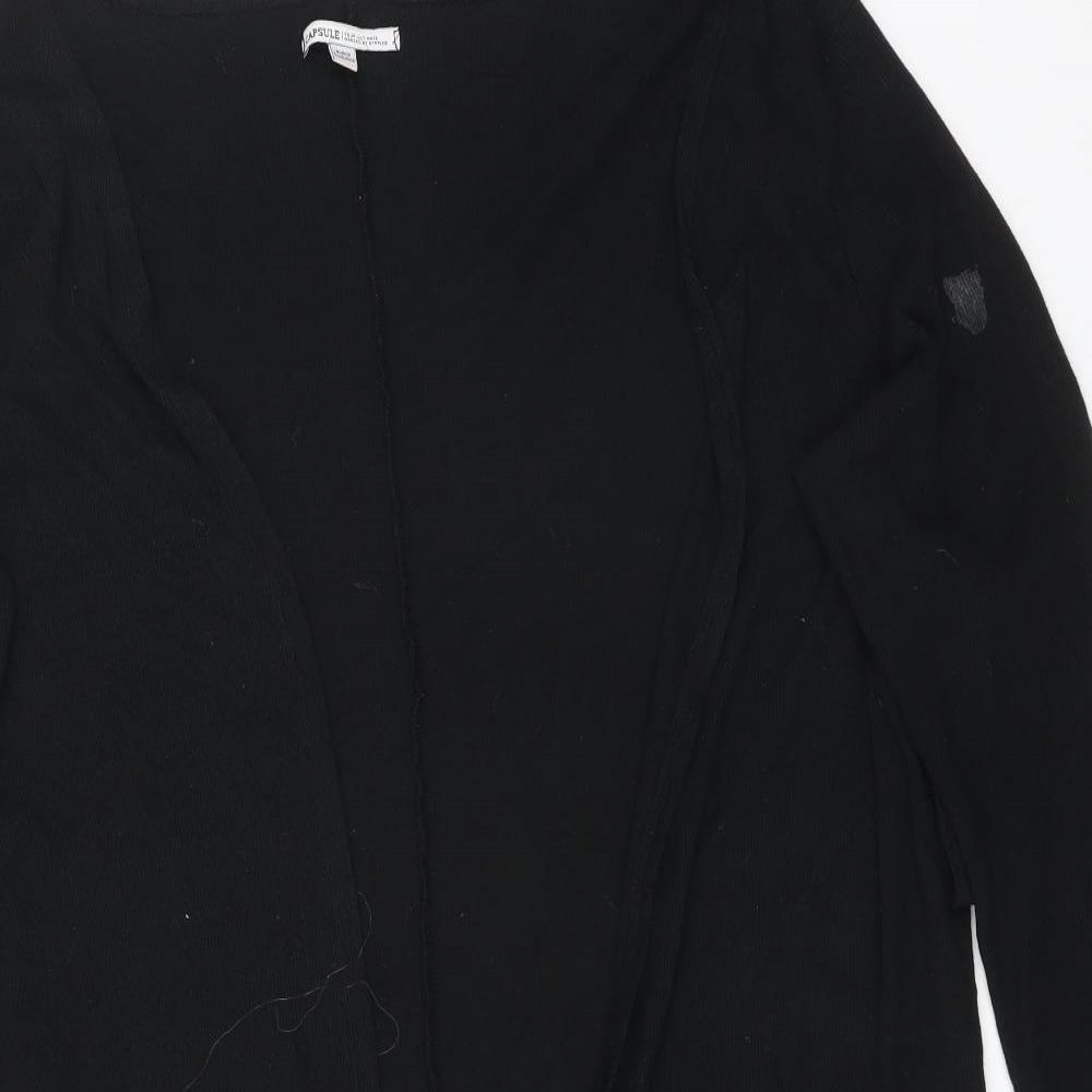 CAPSULE Womens Black   Cotton Cardigan Jumper Size 22