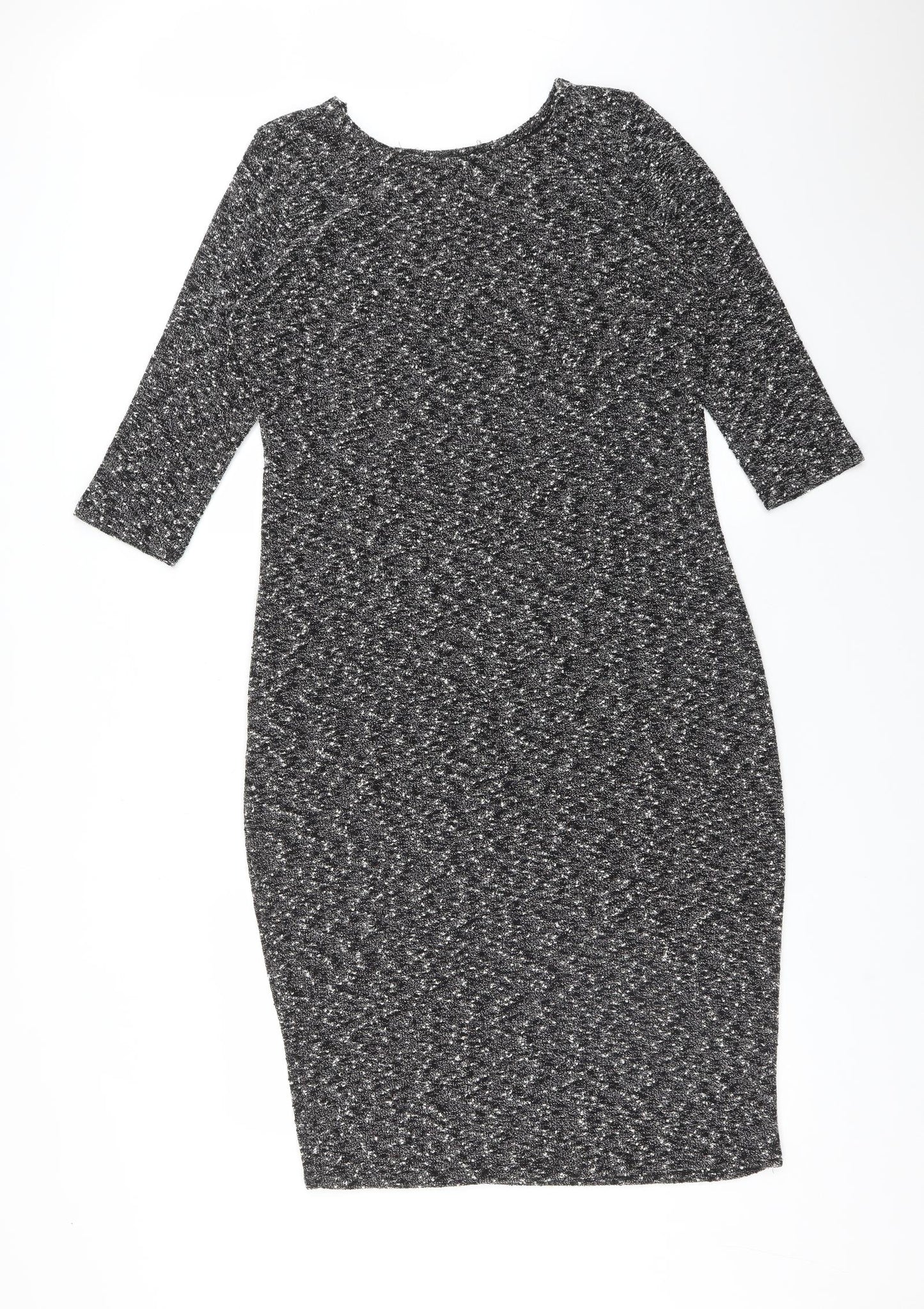 Atmosphere Womens Black  Viscose Bodycon  Size 18  Round Neck