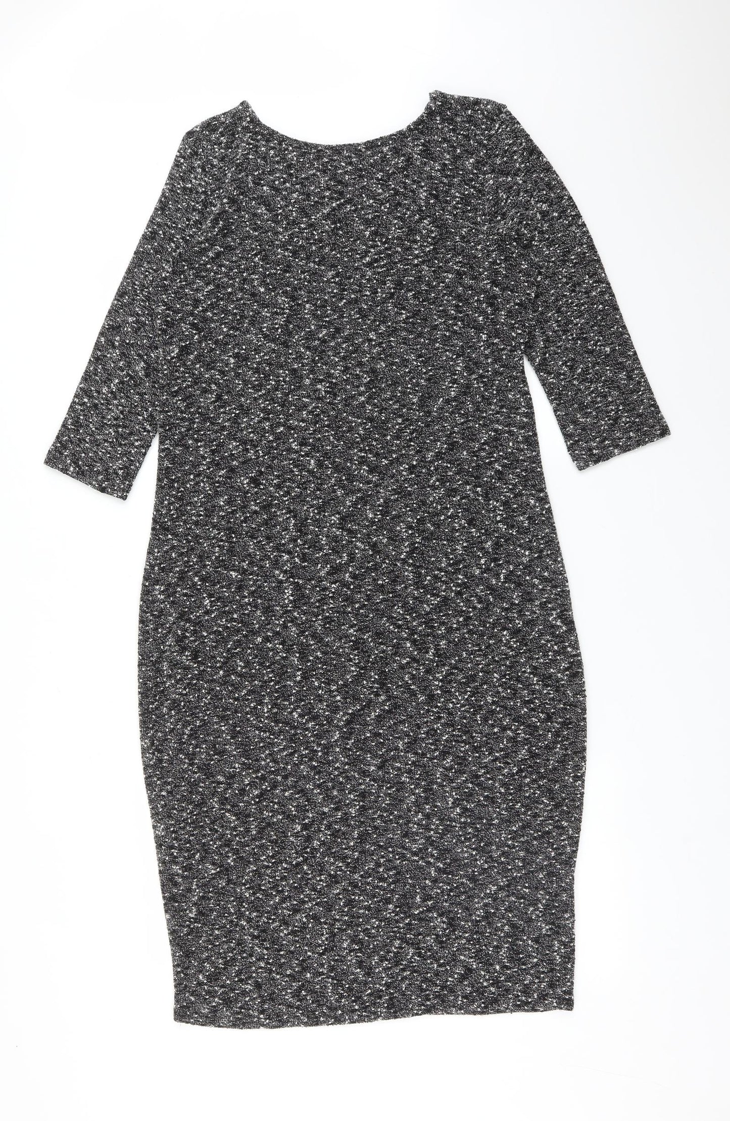 Atmosphere Womens Black  Viscose Bodycon  Size 18  Round Neck