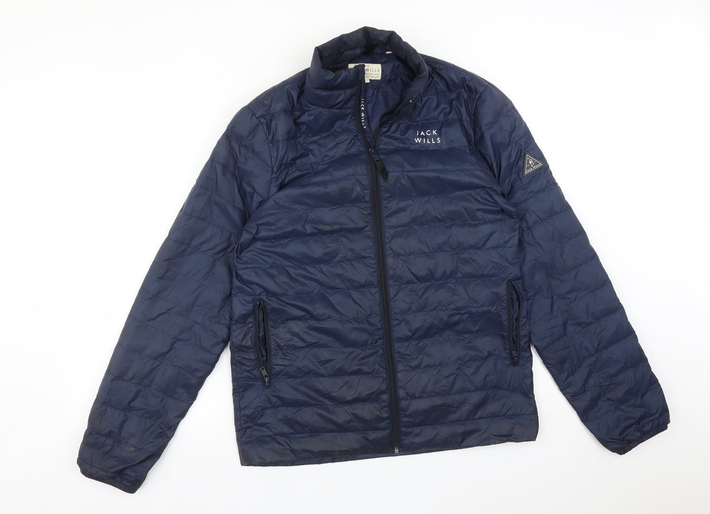 Jack Wills Mens Blue   Overcoat Coat Size S