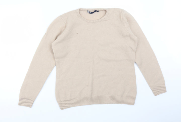 ISLE Womens Beige Acrylic Pullover Sweatshirt Size L