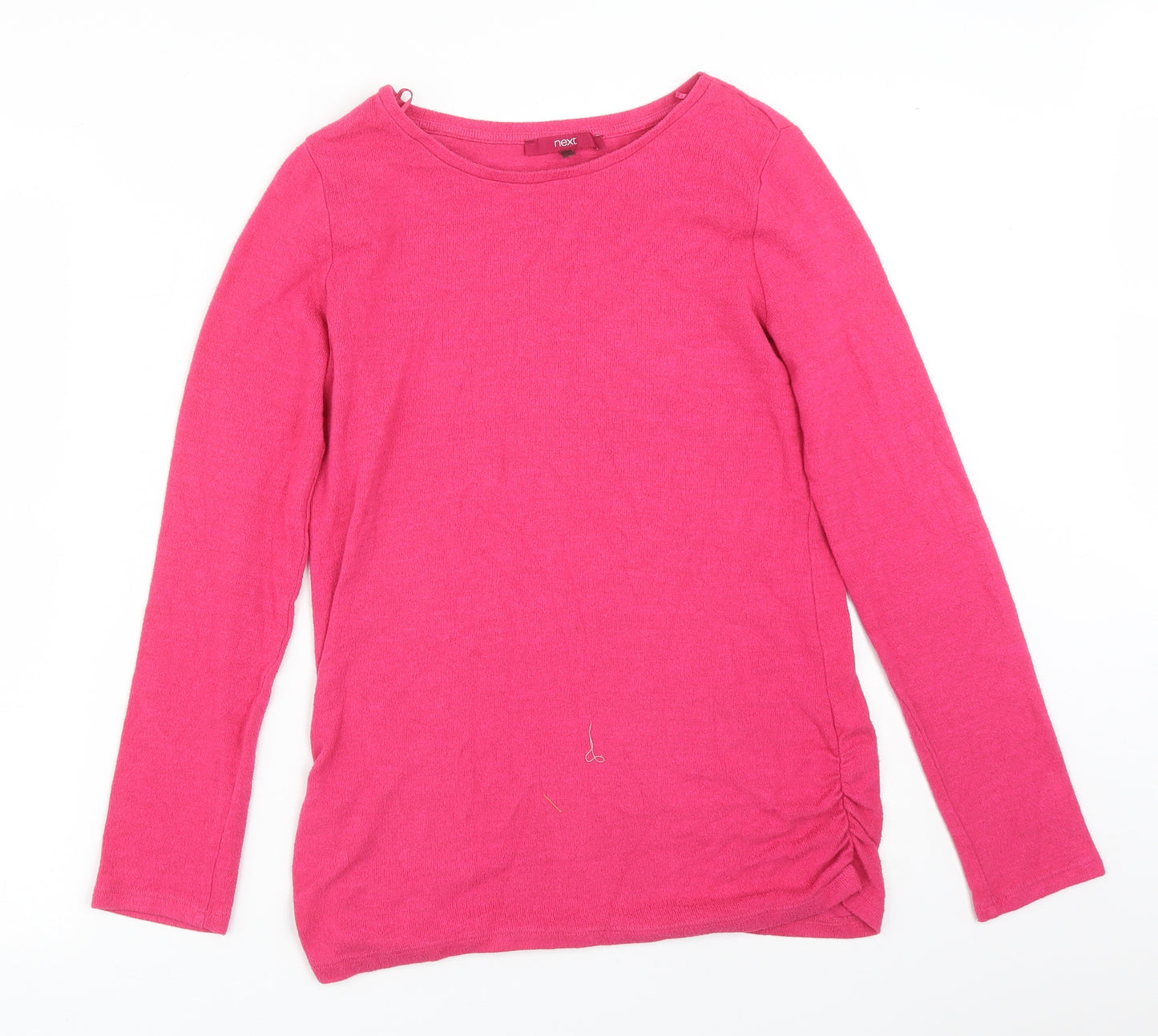NEXT Womens Pink  Viscose Basic T-Shirt Size 10 Round Neck