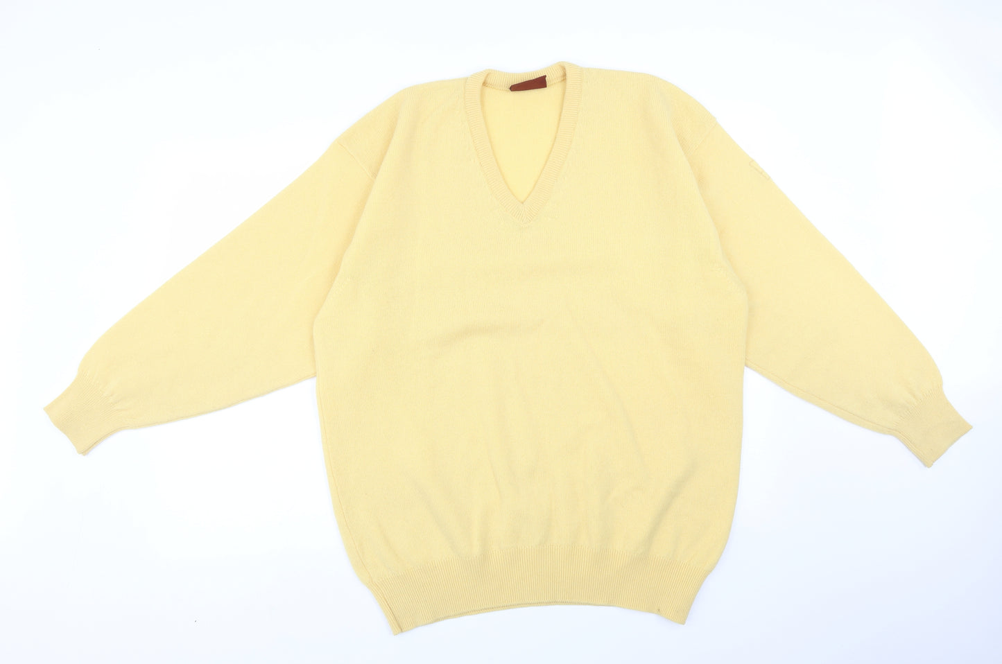 Glenmuir Mens Yellow  Wool Pullover Sweatshirt Size L
