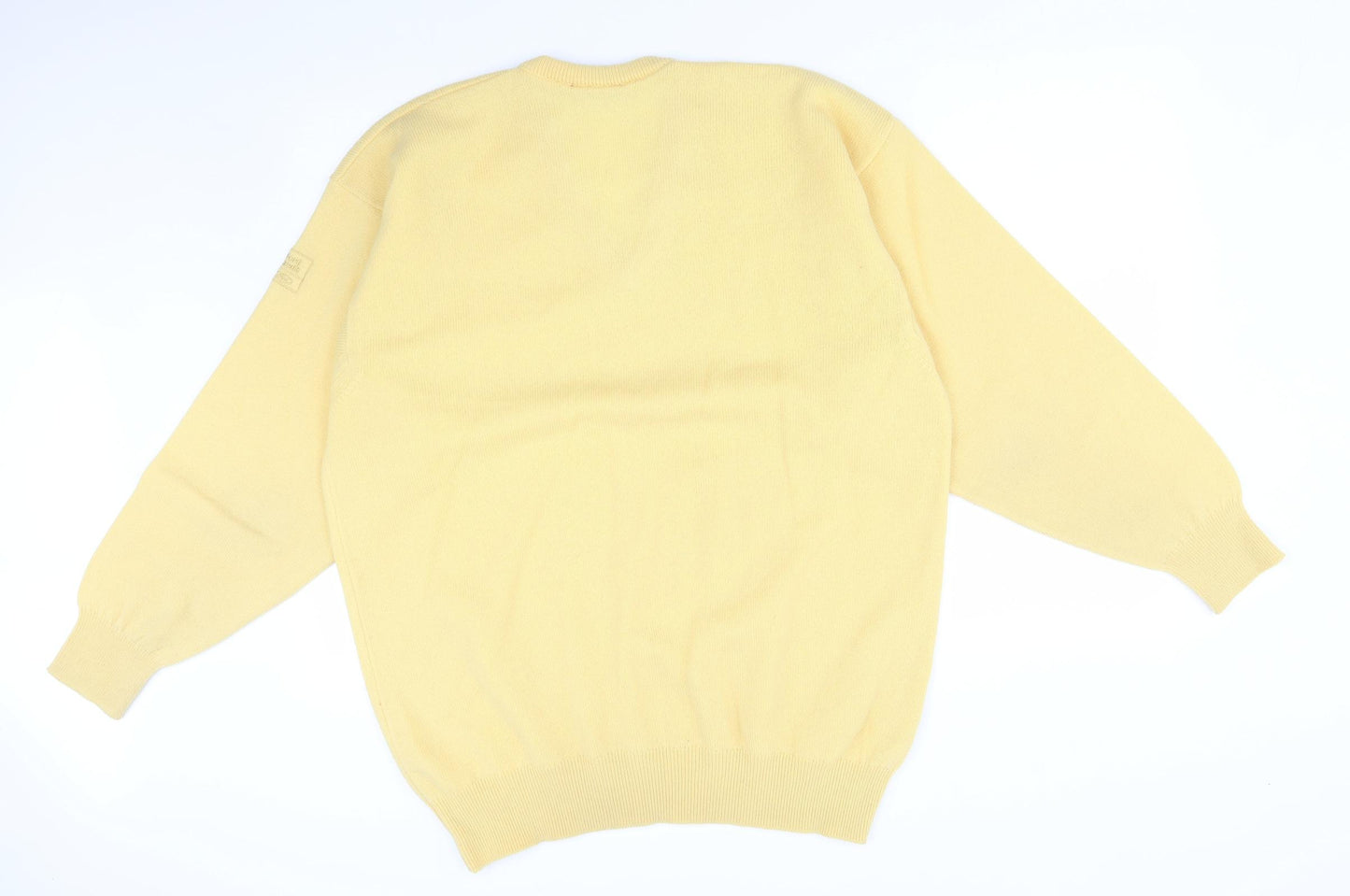 Glenmuir Mens Yellow  Wool Pullover Sweatshirt Size L