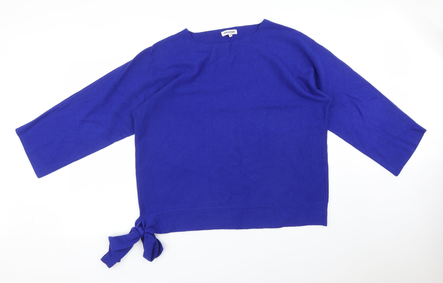 Debenhams Womens Blue  Viscose Basic T-Shirt Size 22 Round Neck