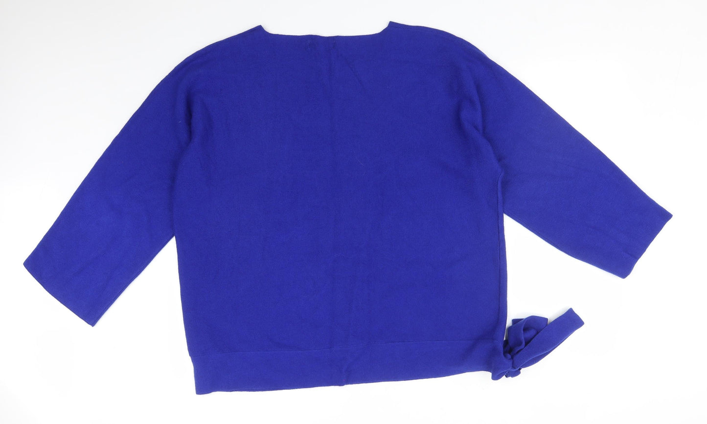 Debenhams Womens Blue  Viscose Basic T-Shirt Size 22 Round Neck