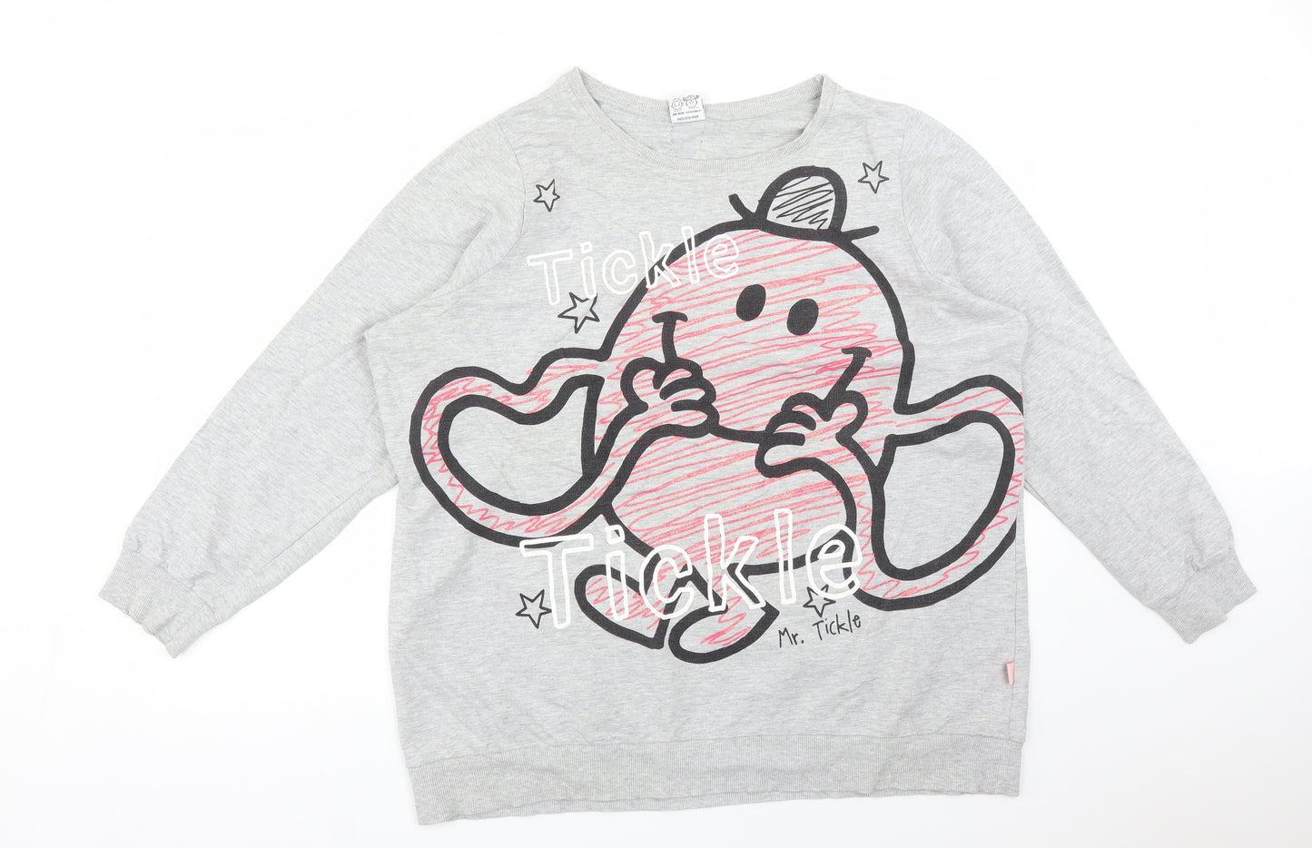 MR MEN Womens Grey  Cotton Pullover Sweatshirt Size 22   - MR TICKLE