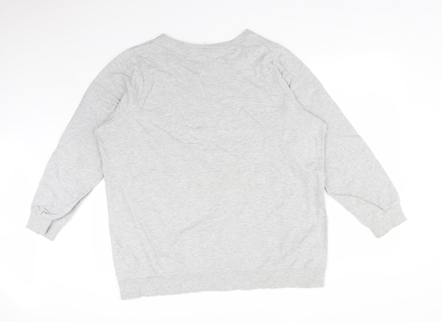 MR MEN Womens Grey  Cotton Pullover Sweatshirt Size 22   - MR TICKLE