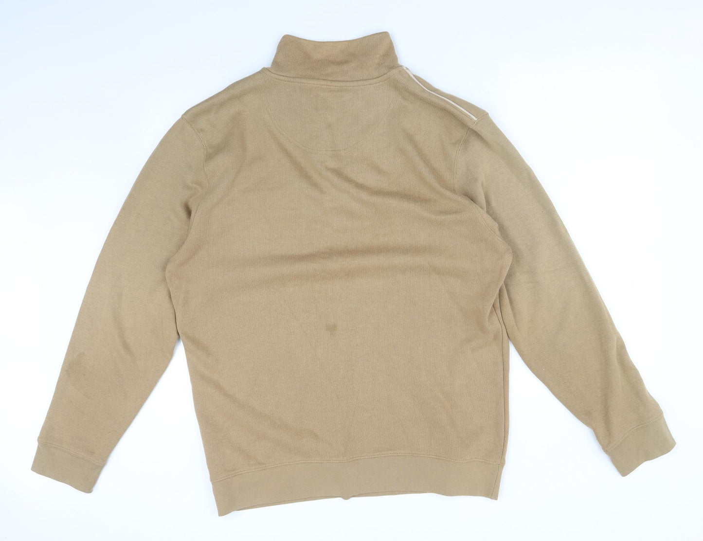 Bosideng Mens Brown High Neck  Cotton Pullover Jumper Size L